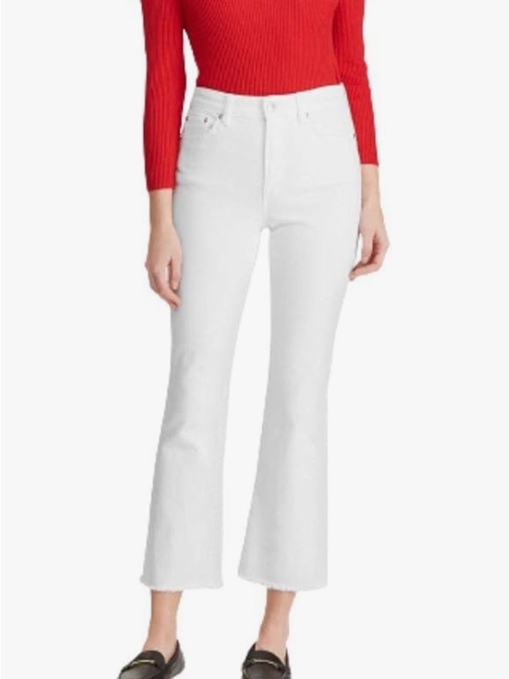Lauren Ralph Lauren Jeans - white crop